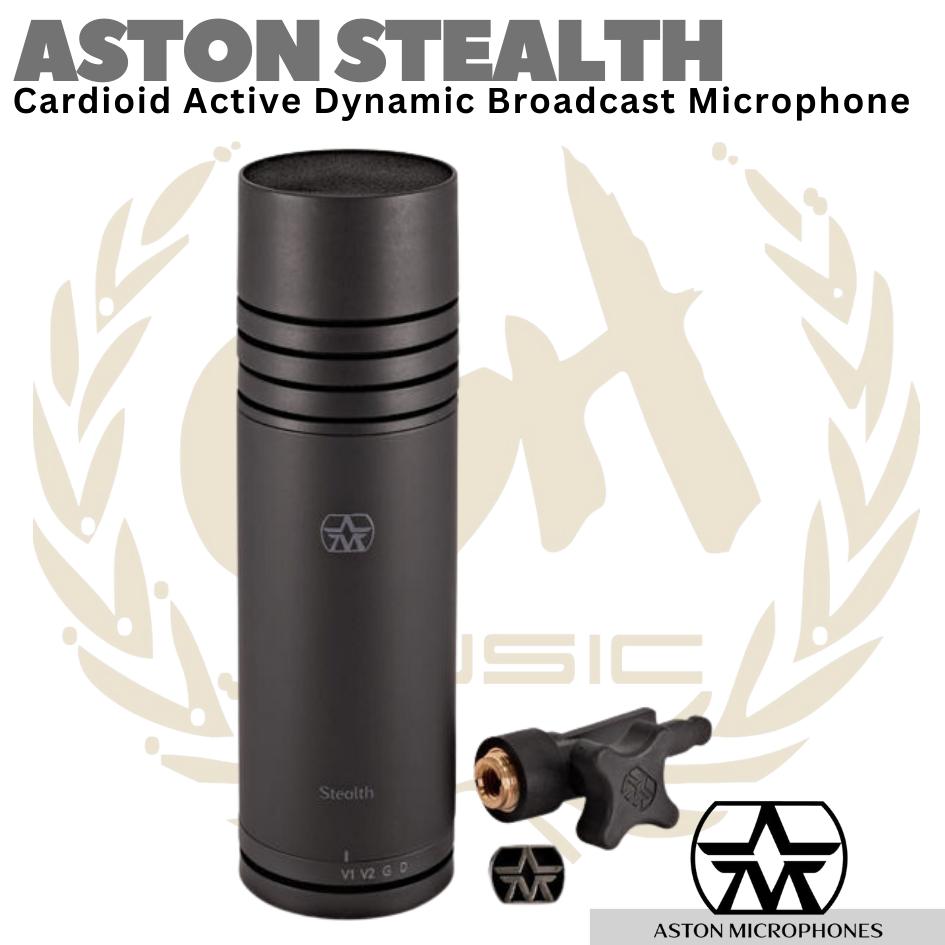 ASTON STEALTH Cardioid Active Dynamic Broadcast Microphone (made in UK)