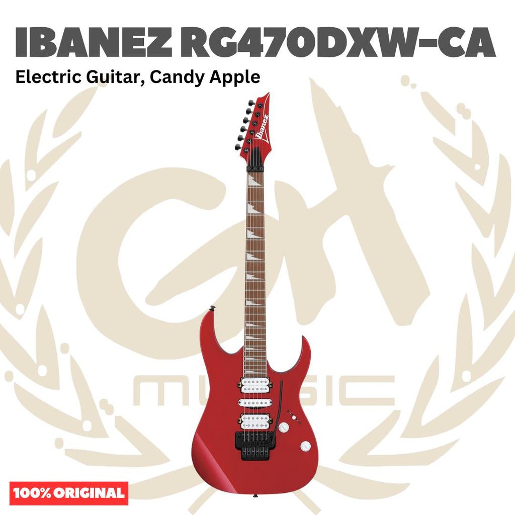 Ibanez RG470DXW-CA Electric Guitar, Candy Apple - Gitar Listrik Elektrik Original Asli