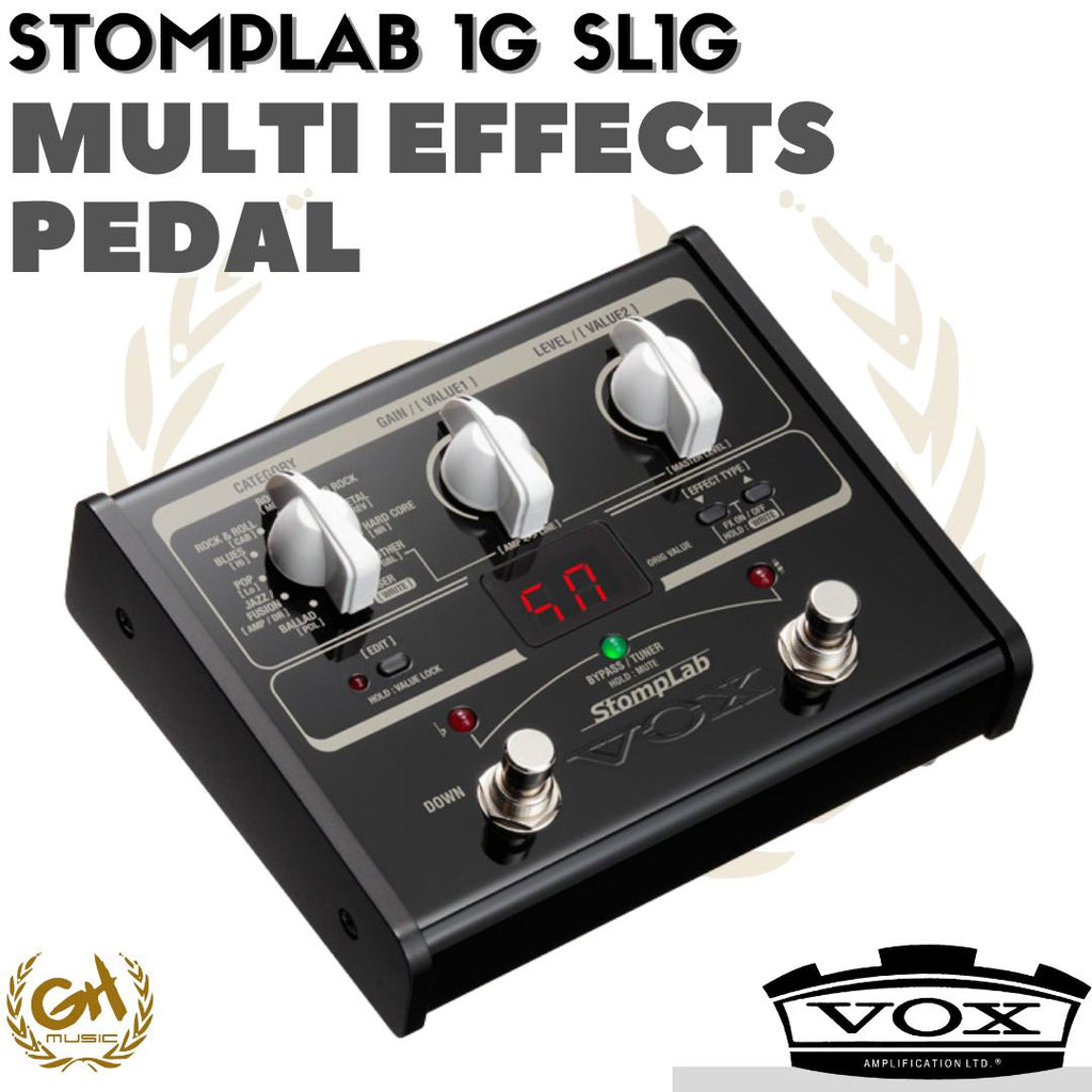 VOX SL1G STOMPLAB 1G GUITAR MULTI EFFECT PEDAL, PEDAL GITAR MULTI EFEK