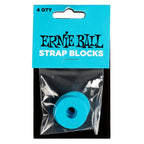 ERNIE BALL RUBBER STRAP BLOCKS 4 Packs | Pelindung Strap Gitar Bass