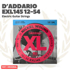 D'Addario EXL145 12-54 Nickel Wound, Heavy Plain 3rd, Electric Guitar Strings - Senar Gitar Listrik Elektrik EXL 145