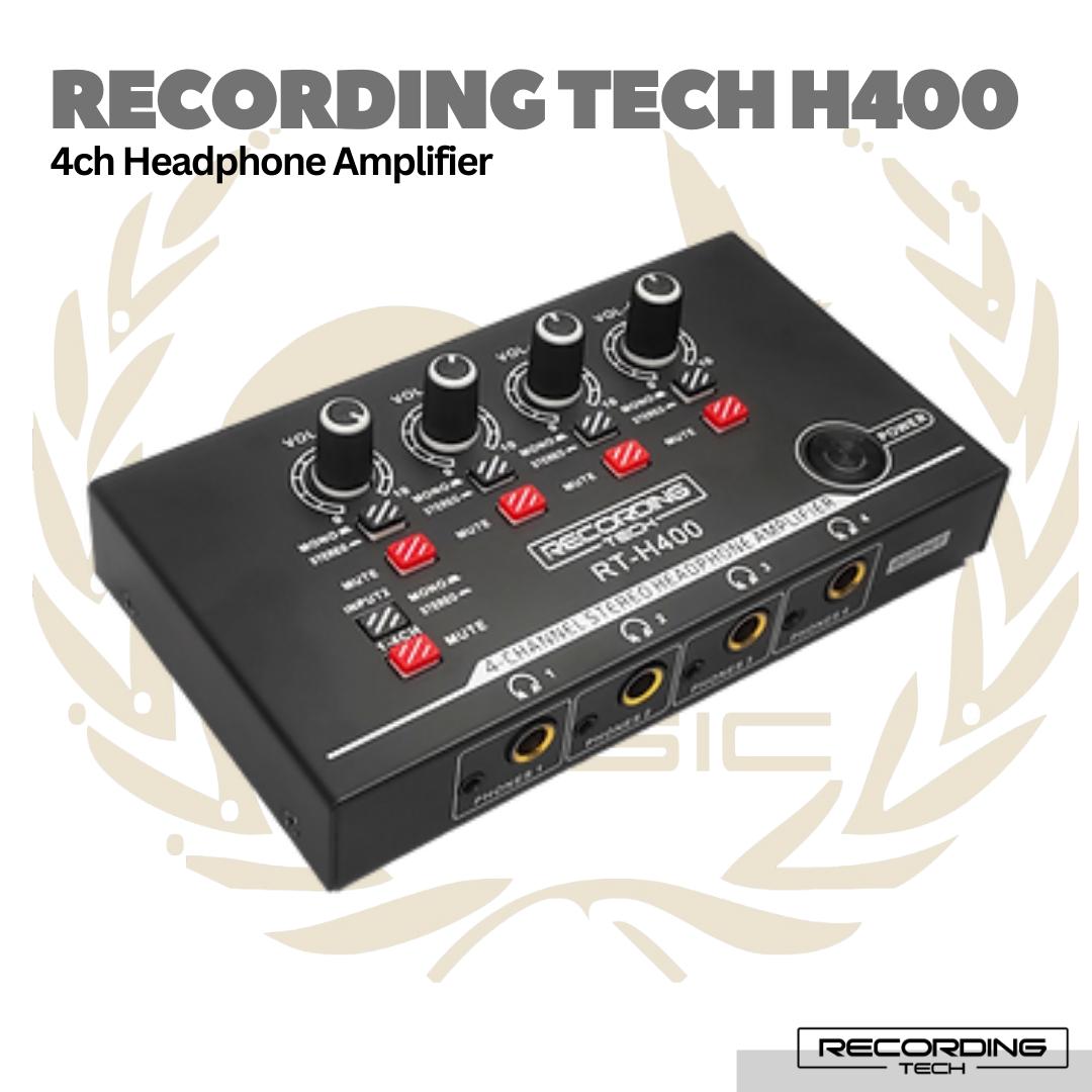 Recording Tech RT-H400 - Headphone Amplifier Distributor 4 Channel