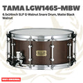 TAMA LGW1465-MBW 6.5x14inch SLP G-Walnut Snare Drum, Matte Black Walnut - Senar Drum