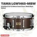 TAMA LGW1465-MBW 6.5x14inch SLP G-Walnut Snare Drum, Matte Black Walnut - Senar Drum
