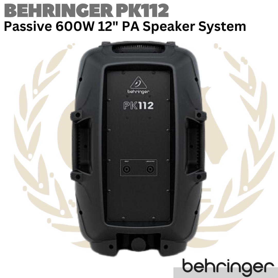 BEHRINGER PK112 Passive 600W 12 inch PA Speaker System | Spiker Pasif