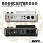 RodeCaster Duo Integrated Audio Production Studio - Soundcard Mixer Livestreaming Rode Caster Duo - Sound Card