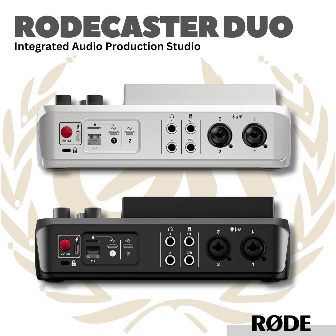 RodeCaster Duo Integrated Audio Production Studio - Soundcard Mixer Livestreaming Rode Caster Duo - Sound Card