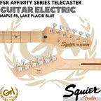 Squier FSR Affinity Series Telecaster Electric Guitar, Maple FB - Gitar Listrik