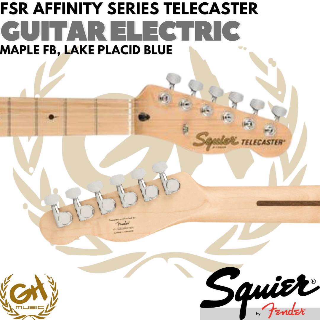 Squier FSR Affinity Series Telecaster Electric Guitar, Maple FB - Gitar Listrik