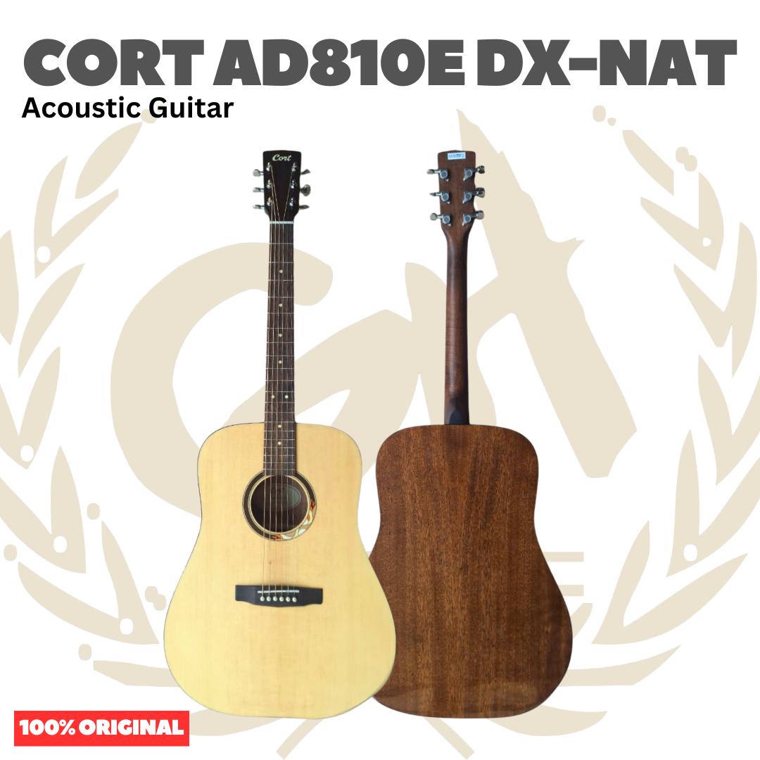 CORT AD810E DX-NAT Acoustic Guitar - Gitar Akustik Elektrik dengan Preamp AD810DX - AD810EDX Original Asli