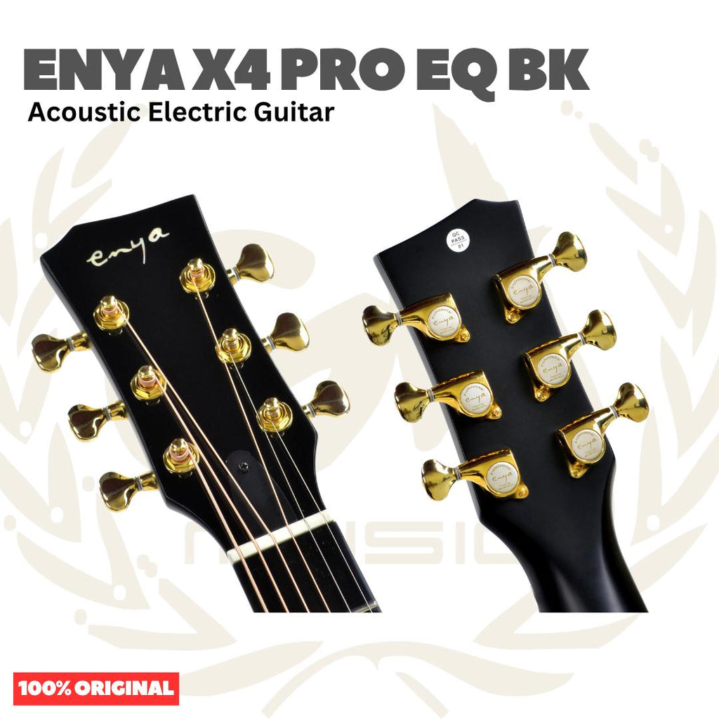 Enya X4 Pro EQ BK Carbon Fiber Acoustic Guitar - Gitar Akustik