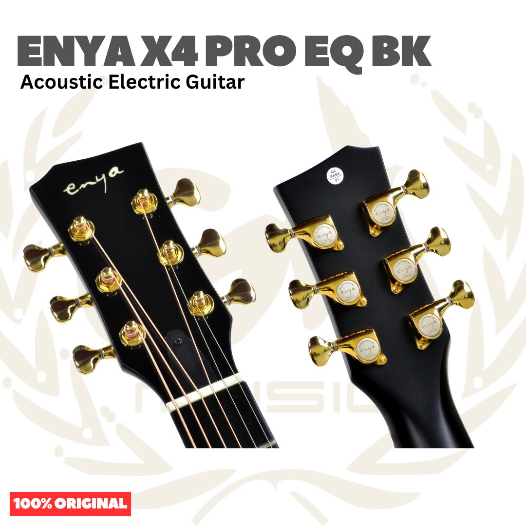 Enya X4 Pro EQ BK Carbon Fiber Acoustic Guitar - Gitar Akustik