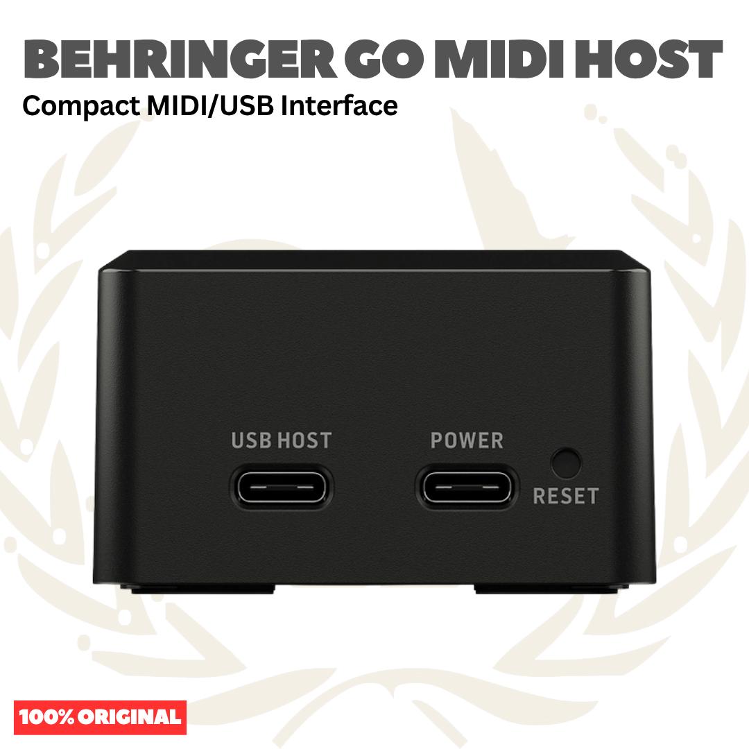 Behringer GO MIDI HOST Compact MIDI/USB Host Interface for "Plug-and-Play" Connectivity