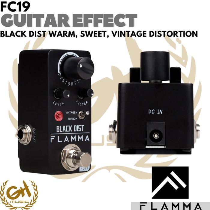 FLAMMA FC19 Black Dist - Warm, Sweet, Vintage Distortion - Efek Gitar