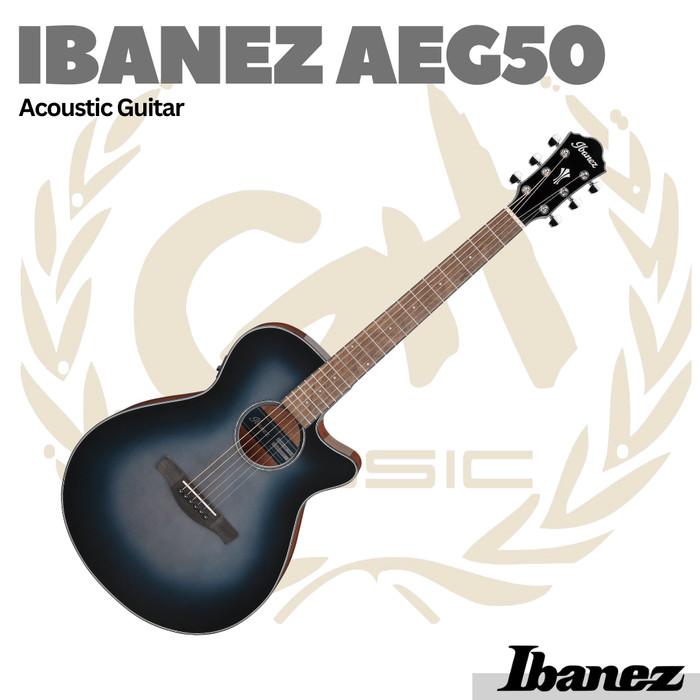 IBANEZ AEG50 ACOUSTIC GUITAR - GITAR AKUSTIK