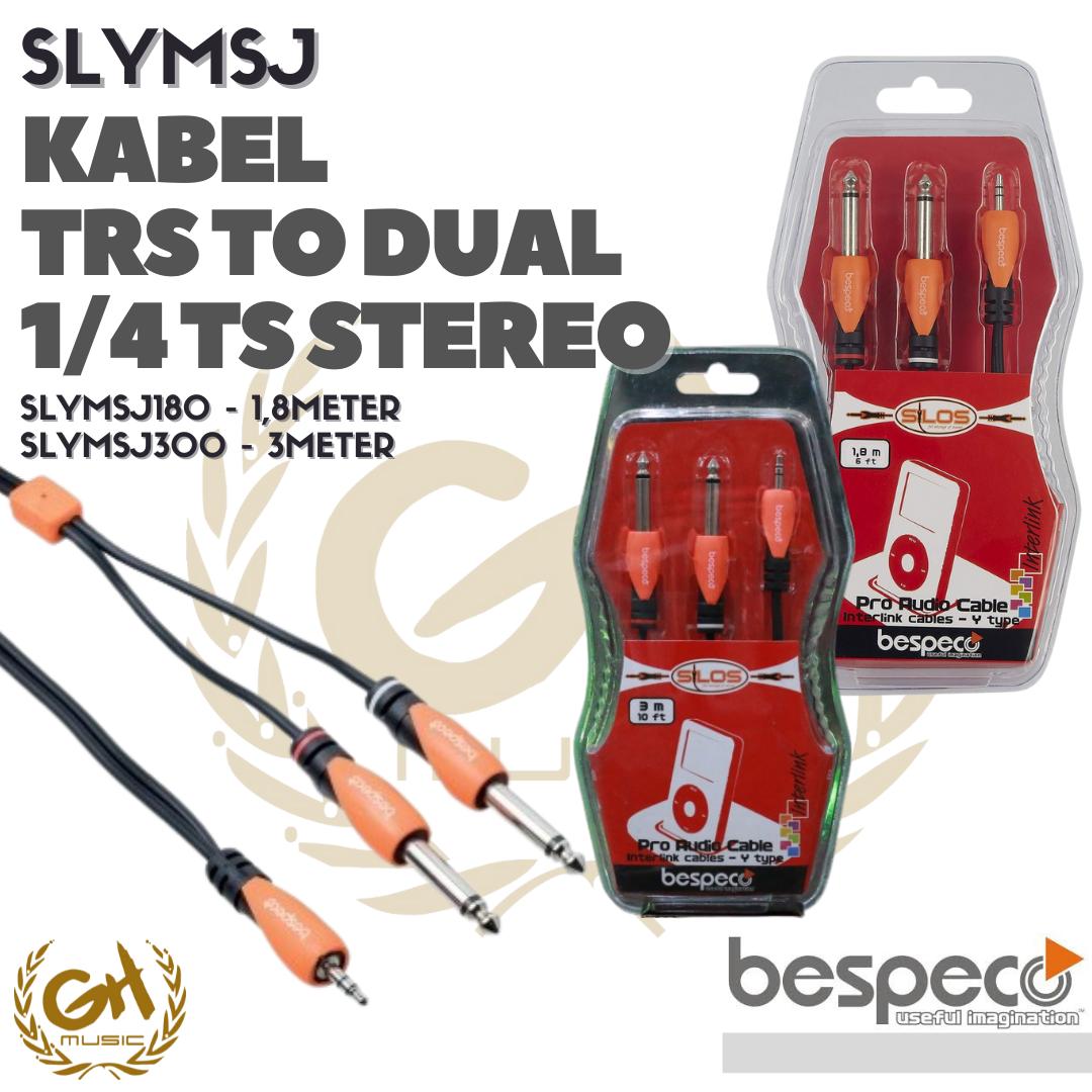 Kabel Bespeco SLYMSJ Silos Series 3,5mm TRS to Dual 1/4 TS Stereo