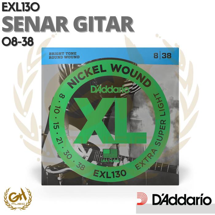 D'ADDARIO EXL130, 08-38, EXTRA SUPER LIGHT GUITAR STRING - SENAR GITAR