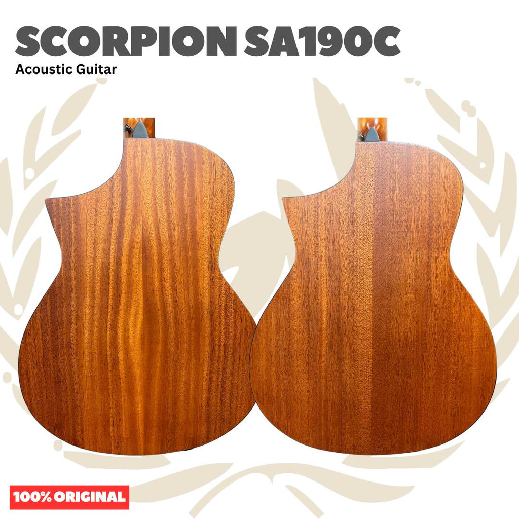 Scorpion SA190C Series Acoustic Guitar - SA 190 C Gitar Akustik Original Asli