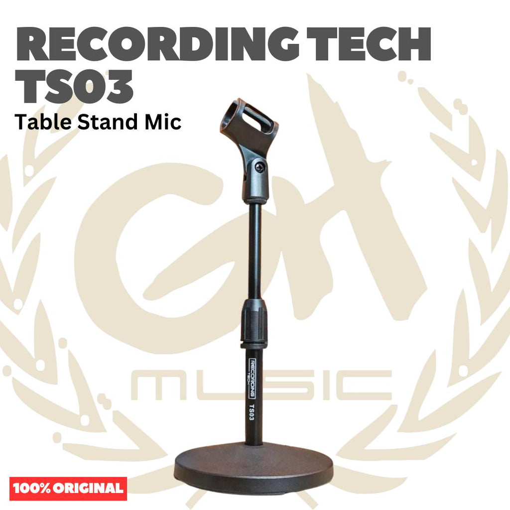 RECORDING TECH TS03 TABLE STAND MIC - STAND MIC MEJA PROFESSIONAL BESI TEBAL KOKOH RT TS03 Original