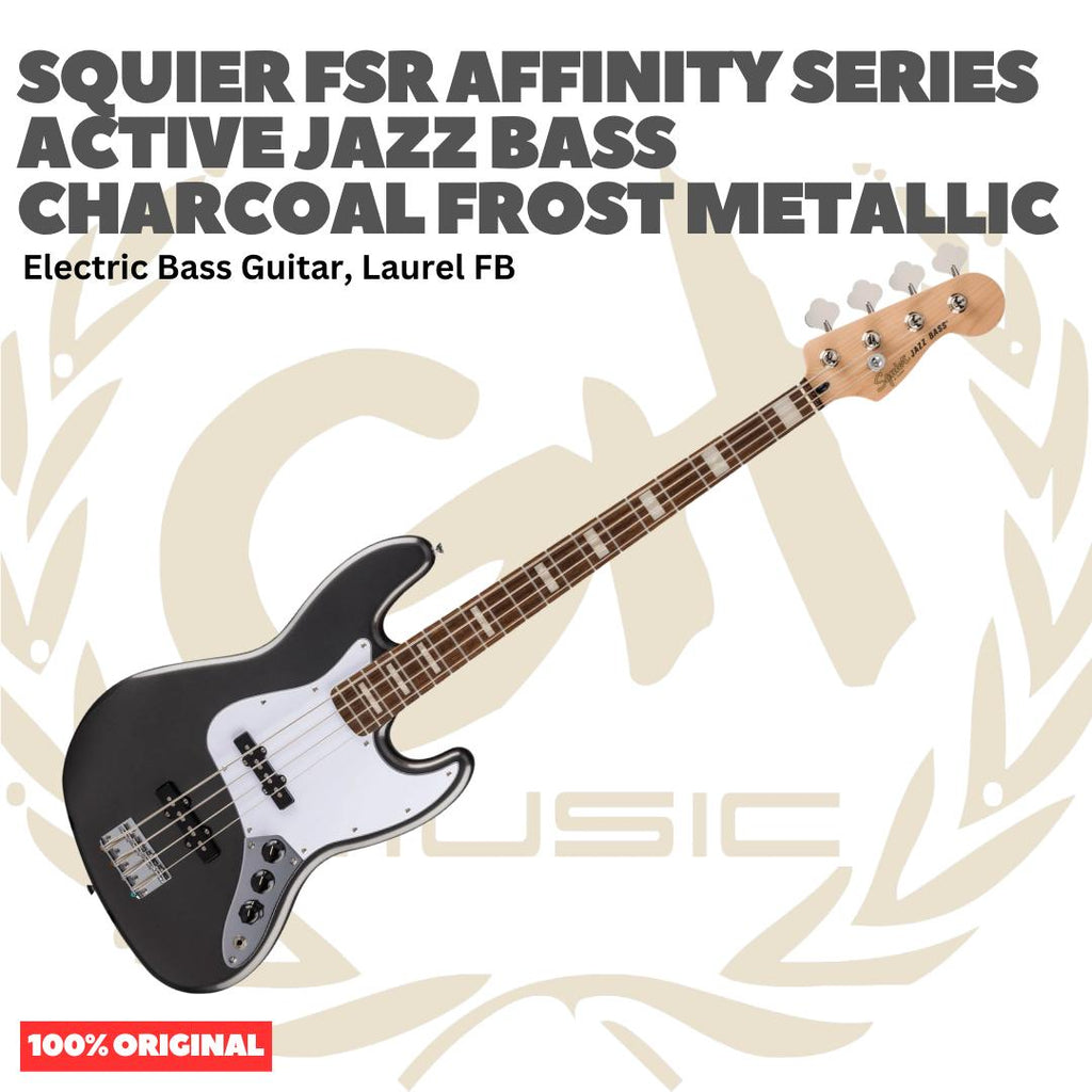 Squier FSR Affinity Series Active Jazz Bass Electric Bass Guitar - Bass Listrik Elektrik Original Asli