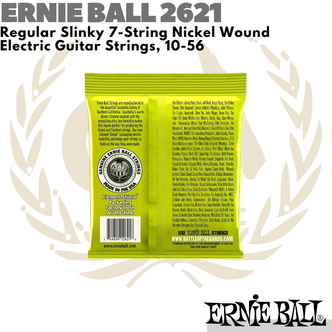 ERNIE BALL 2621 Regular Slinky 7-String | Senar Gitar 10-56