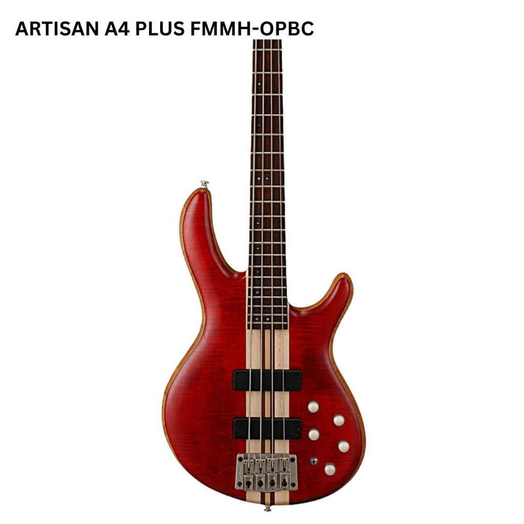 Cort Artisan A4 Plus FMMH Electric Bass Guitar - Bass Listrik Elektrik