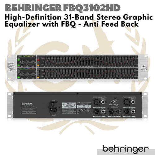 BEHRINGER ULTRAGRAPH PRO FBQ3102HD 31 Band Graphic Equalizer with FBQ