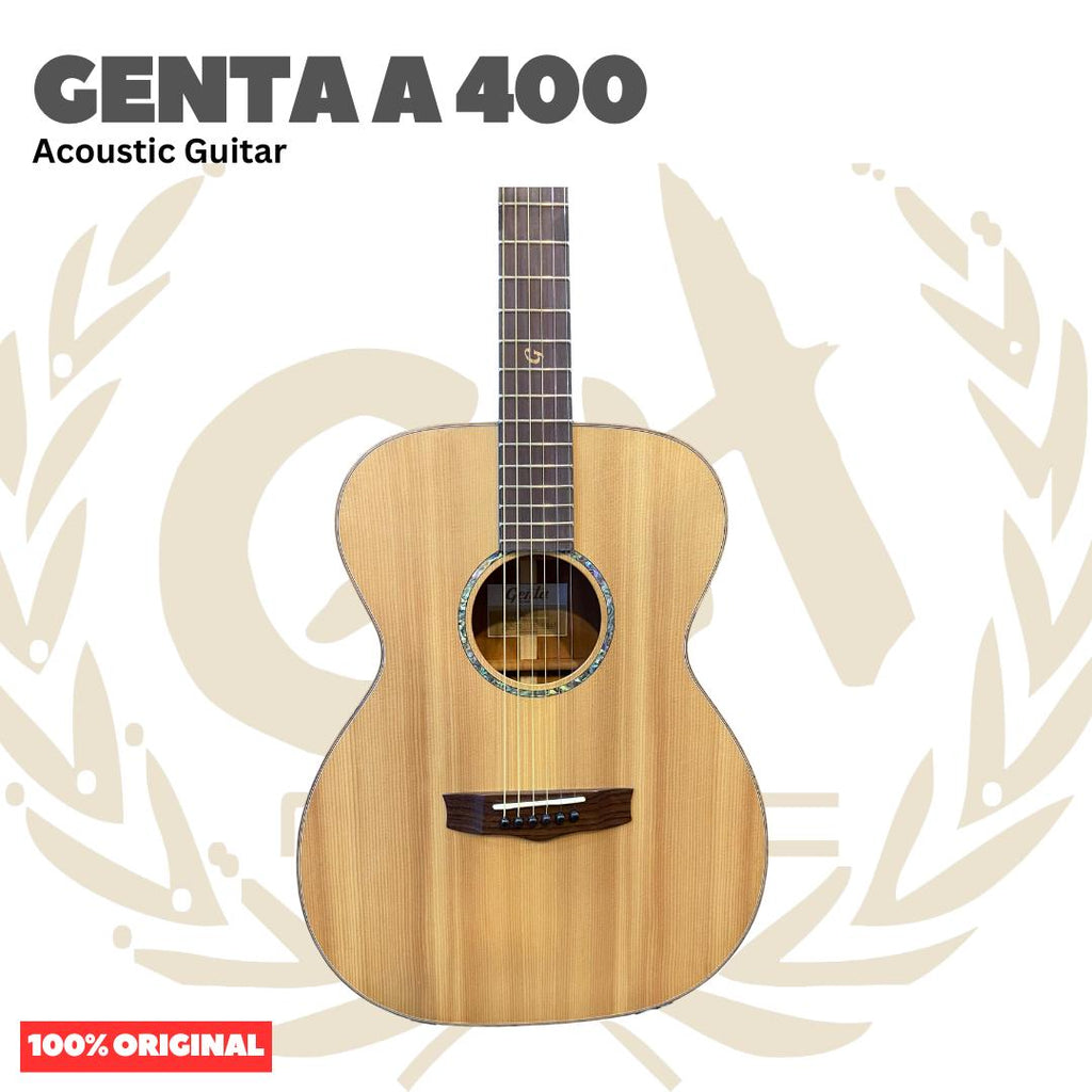 Genta A 400 Acoustic Guitar - Gitar Akustik Genta A400 Original Asli