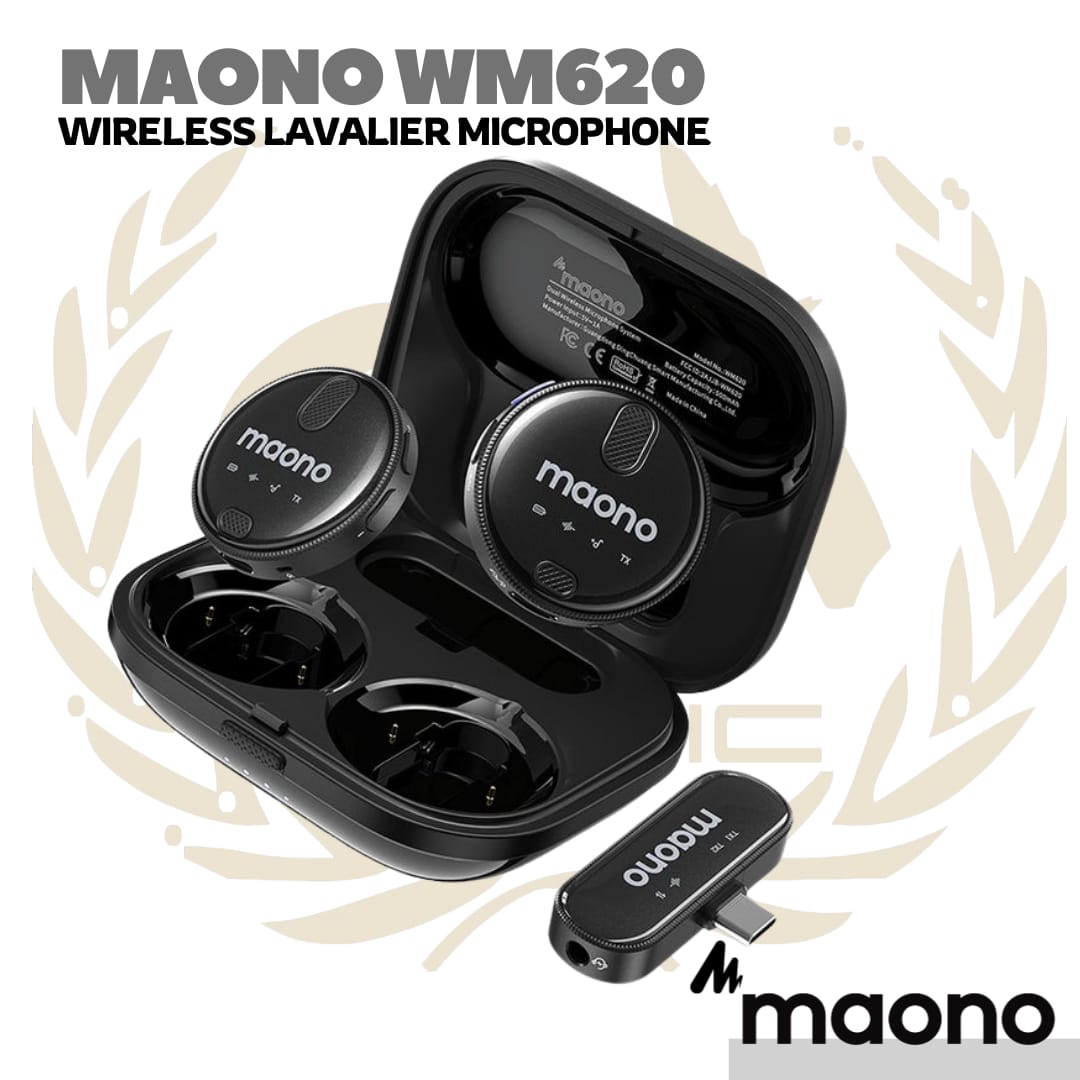 MAONO WM620 Wireless Usb C Lavalier Microphone Podcast Gaming Streaming | Clip On Mic