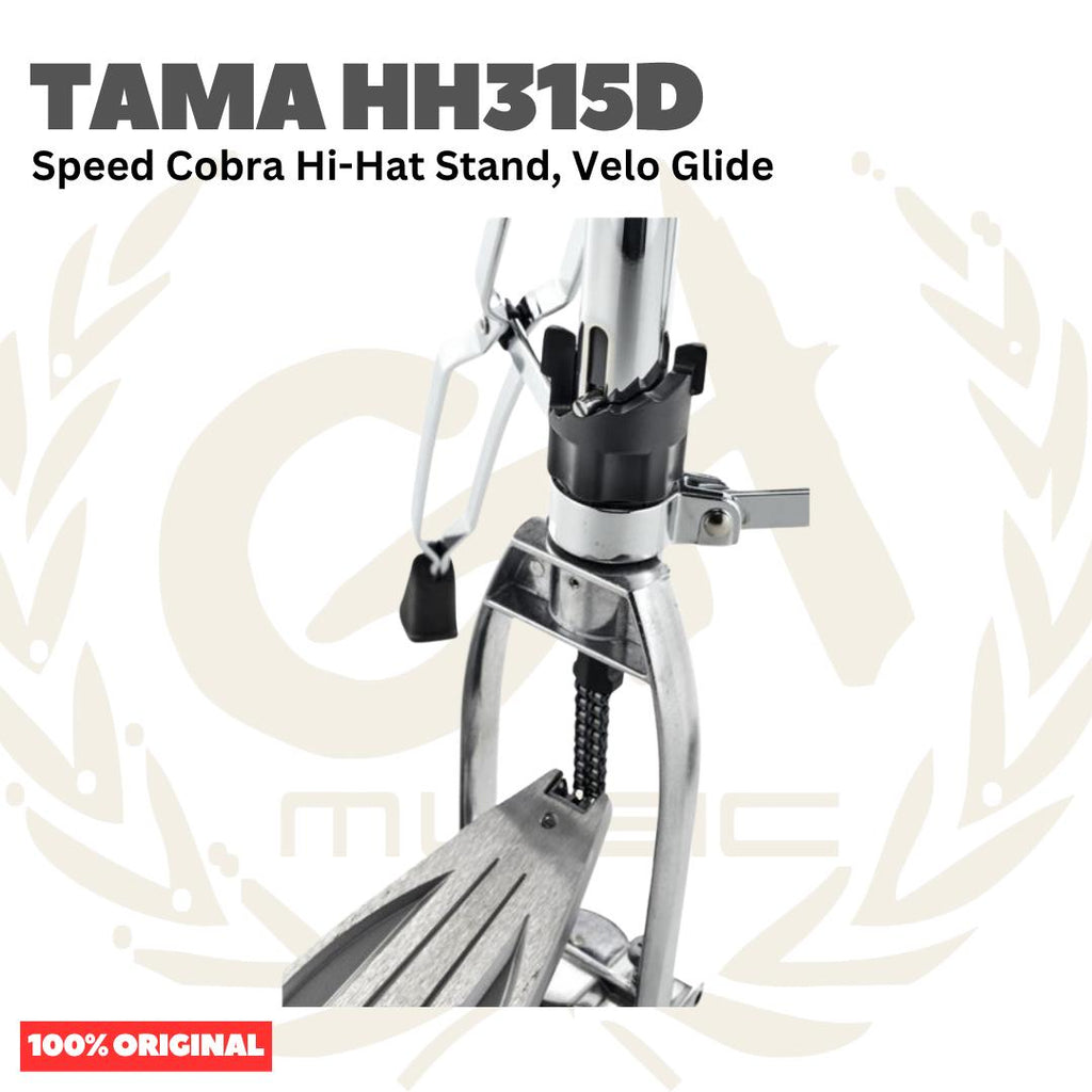 TAMA HH315D Speed Cobra Hi-Hat Stand, Velo Glide - Stand Simbal Hi-Hat Drum