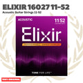 ELIXIR 16027 Nanoweb Phosphor Bronze Acoustic Guitar Strings 11-52 - Senar Gitar Akustik Original Asli