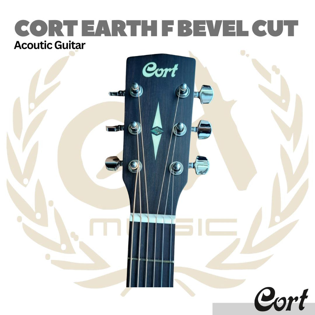 Cort Earth F Bevel Cut Acoustic Guitar - Gitar Akustik