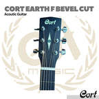 Cort Earth F Bevel Cut Acoustic Guitar - Gitar Akustik