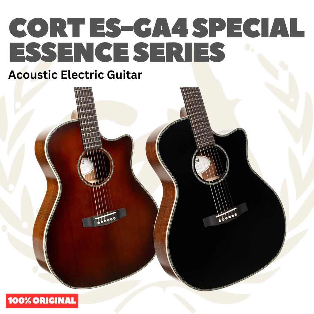 Cort ES-GA4 Special Enssence Series Acoustic Electric Guitar - Gitar Akustik dengan Preamp