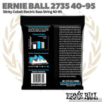 Ernie Ball 2735 Extra Slinky Cobalt Electric Bass Strings, 40-95