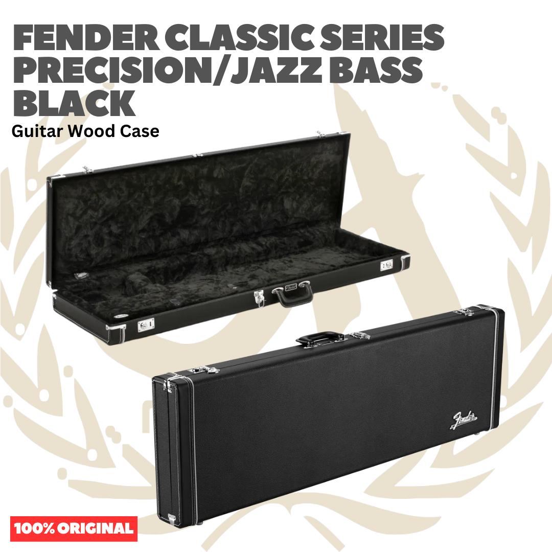 Fender Classic Series Precision/Jazz Bass Guitar Wood Case - Hardcase Koper Gitar Listrik Elektrik Hard case Original Asli