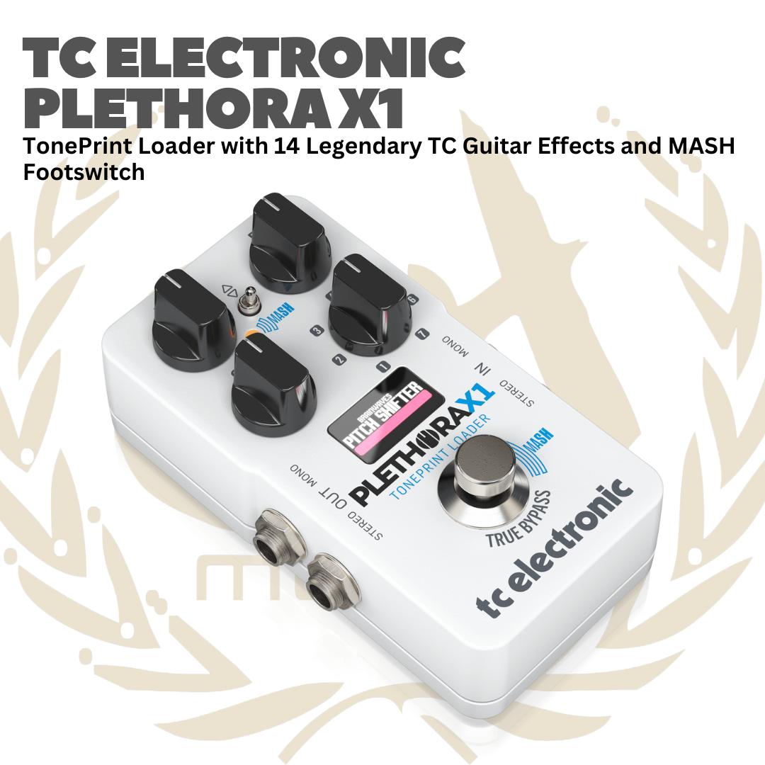 TC ELECTRONIC PLETHORA X1 TONEPRINT LOADER FOOTSWITCH GUITAR EFFECT - EFEK GITAR BASS PEDAL