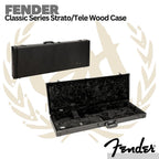 Fender Classic Series Stratocaster/Telecaster Guitar Wood Case - Tweed
