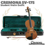 CREMONA SV-175 Student Violin Outfit | Biola 4/4 3/4 1/2 Size SV175 S