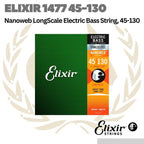Elixir 14777 Nanoweb B Long Scale Stainless Steel 5-String 45-130