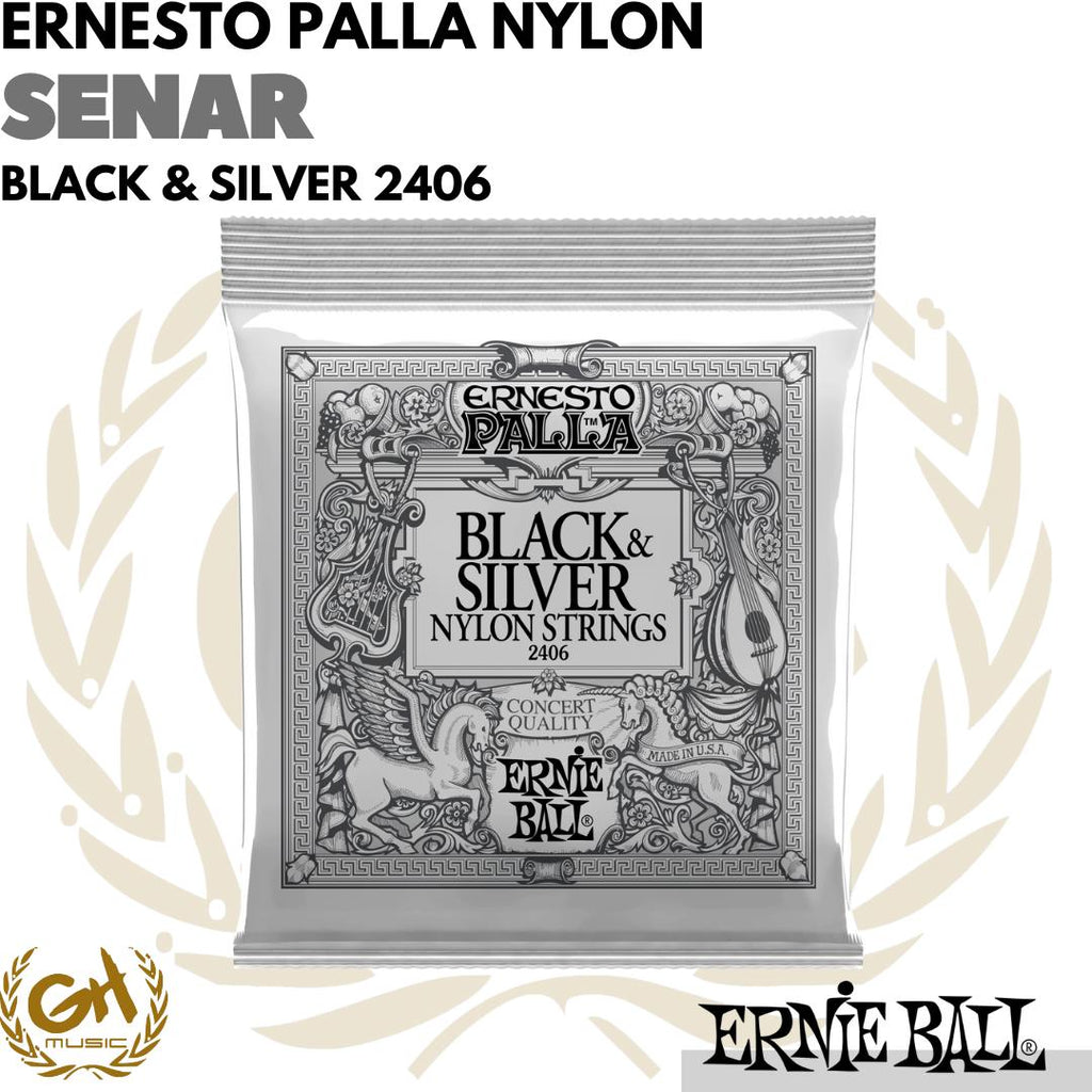 SENAR ERNIE BALL 2406 BLACK - NYLON - CLASSIC