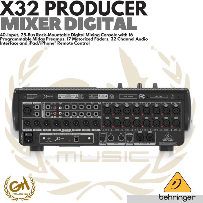 BEHRINGER X32 PRODUCER 40-Input, 25-Bus Rack-Mountable Digital Mixer X 32