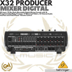 BEHRINGER X32 PRODUCER 40-Input, 25-Bus Rack-Mountable Digital Mixer X 32