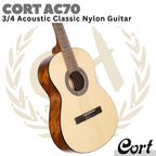 CORT AC70 3/4 Junior Acoustic Classic Nylon Guitar - Gitar Nilon Mini