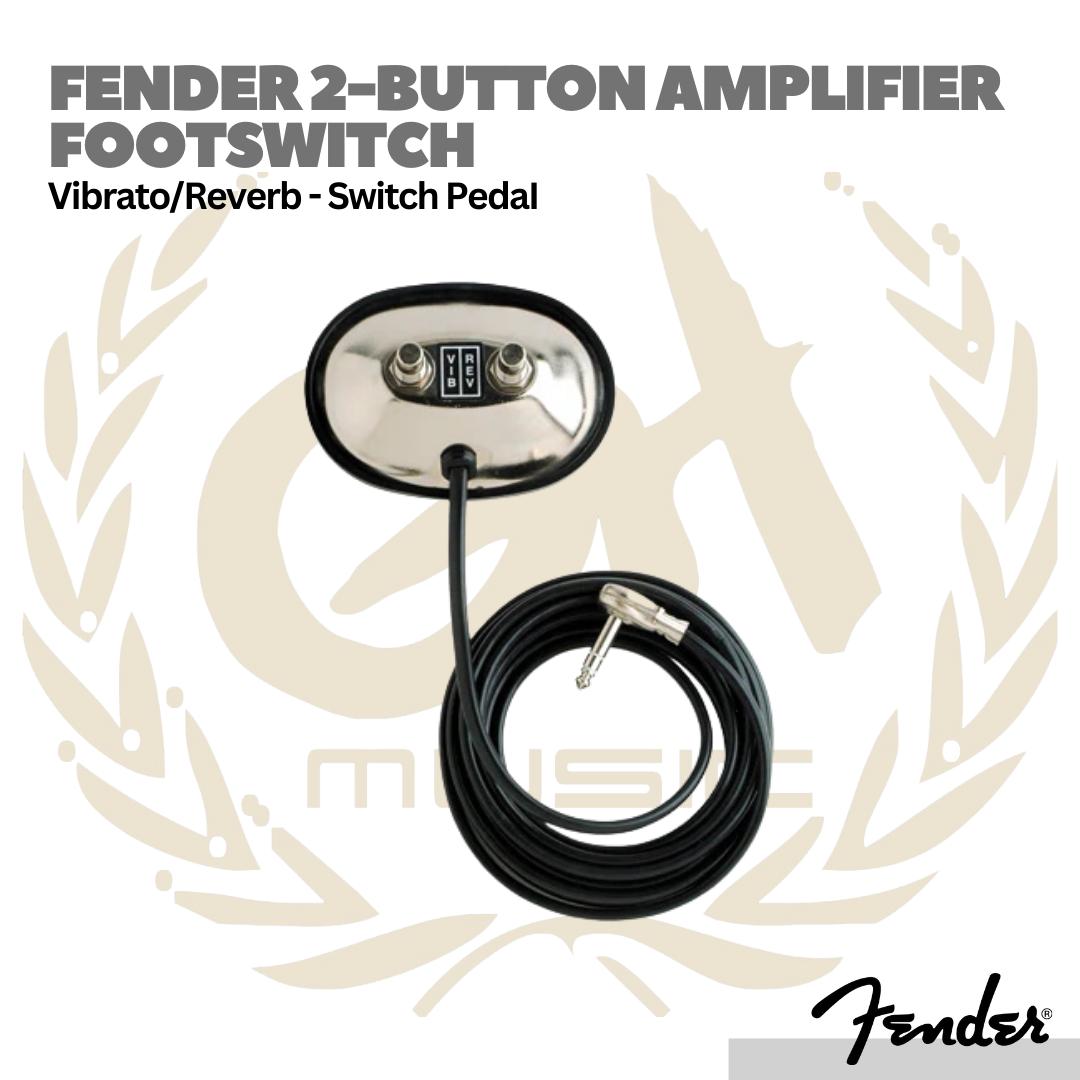 Fender 2-Button Amplifier Footswitch, Vibrato/Reverb - Switch Pedal