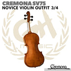 CREMONA SV75 NOVICE VIOLIN OUTFIT 3/4 | Biola SV 75