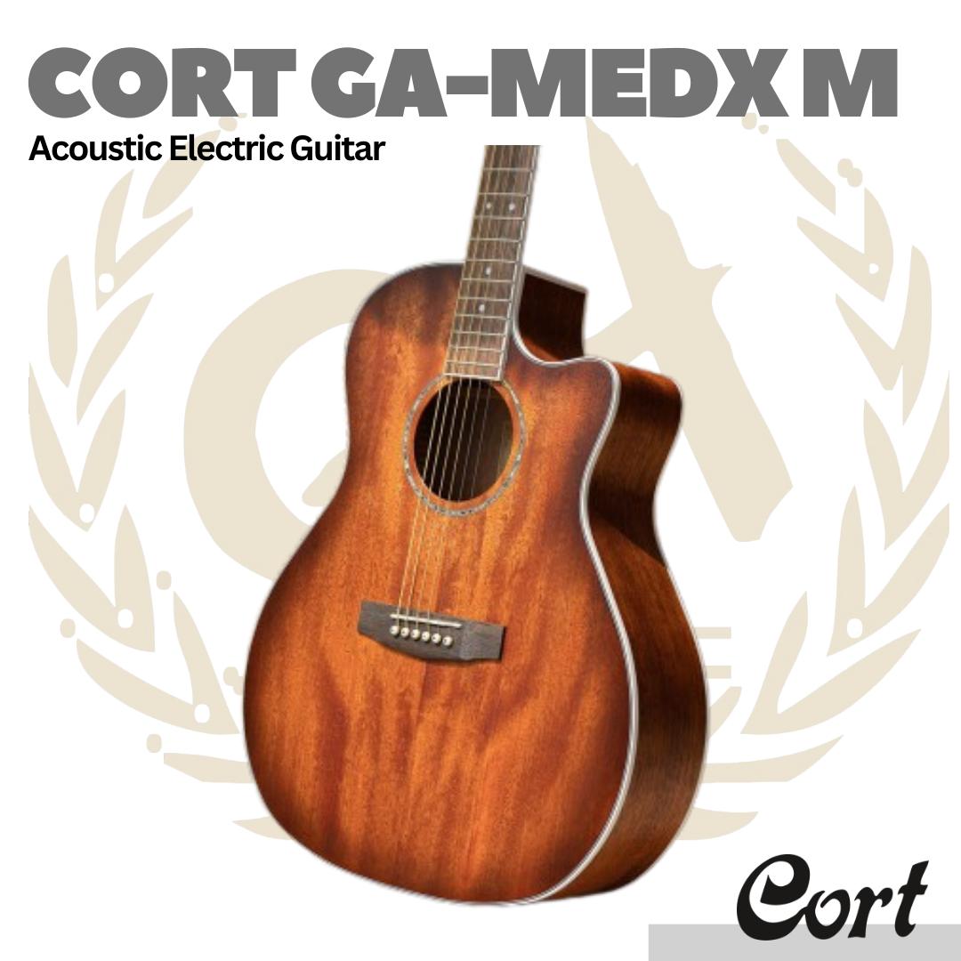 Cort GA-MEDX M Acoustic Electric Guitar - Gitar Akustik Elektrik GAMEDX-M
