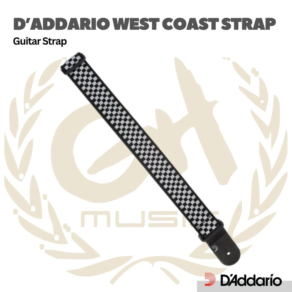 D'addario West Coast Guitar Strap - Strep Gitar