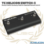 TC HELICON SWITCH-3 FOOTSWITCH - PEDAL FOOTSWITCH EFEK GITAS BASS