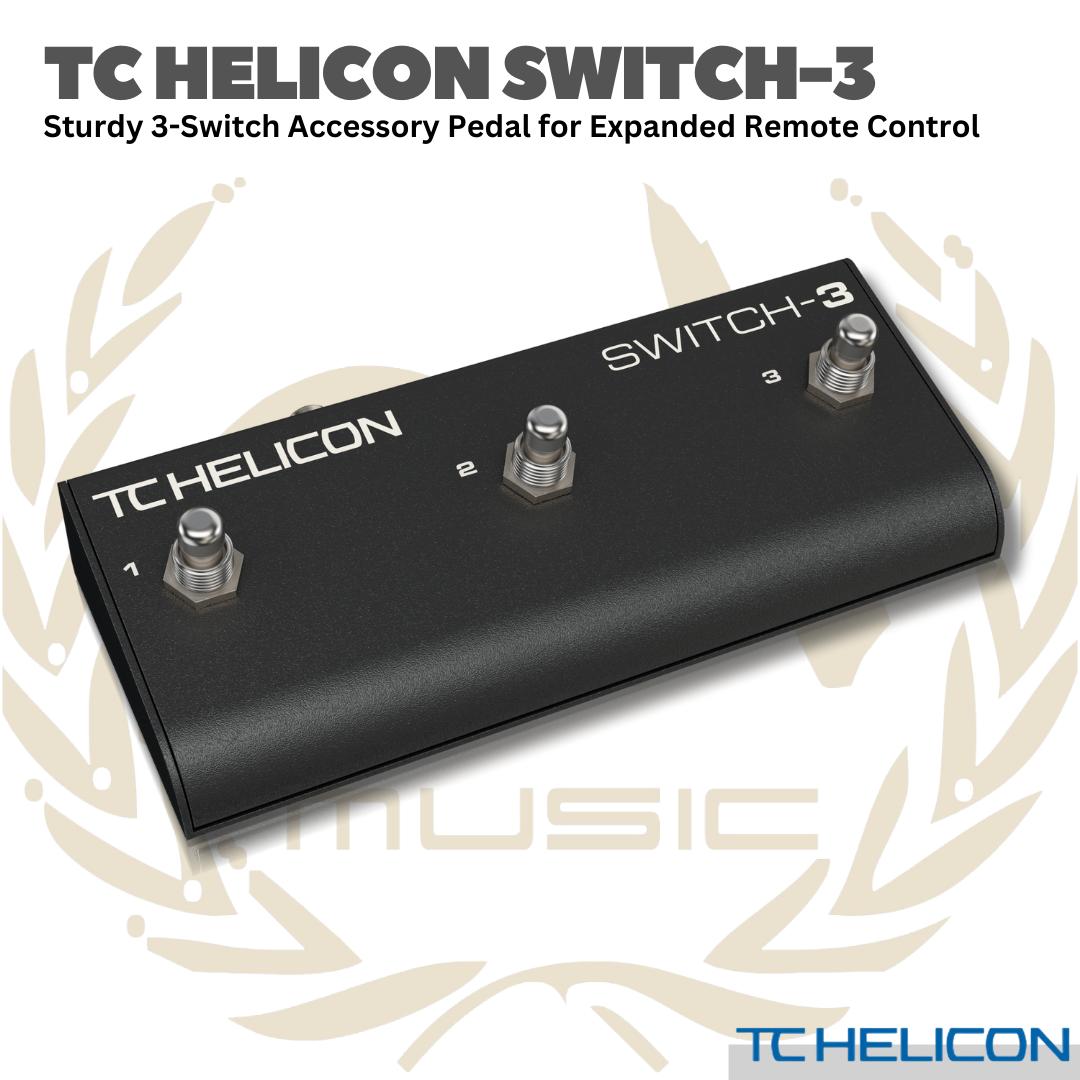 TC HELICON SWITCH-3 FOOTSWITCH - PEDAL FOOTSWITCH EFEK GITAS BASS